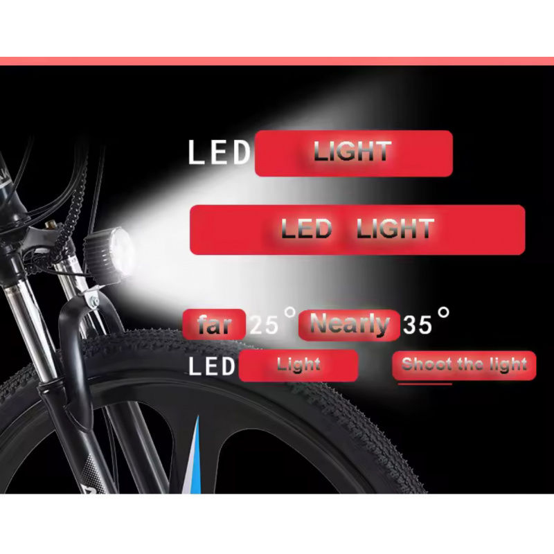 Thumbnail: 26-inch foldable E-Bike48V10AH urban road electric bicycle 500W motor adult leis