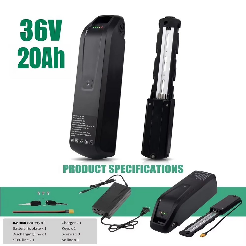 Thumbnail: 36V 48V 52V Hailong Ebike Battery with Charger Full Capacity 10Ah 15Ah 20Ah Powe