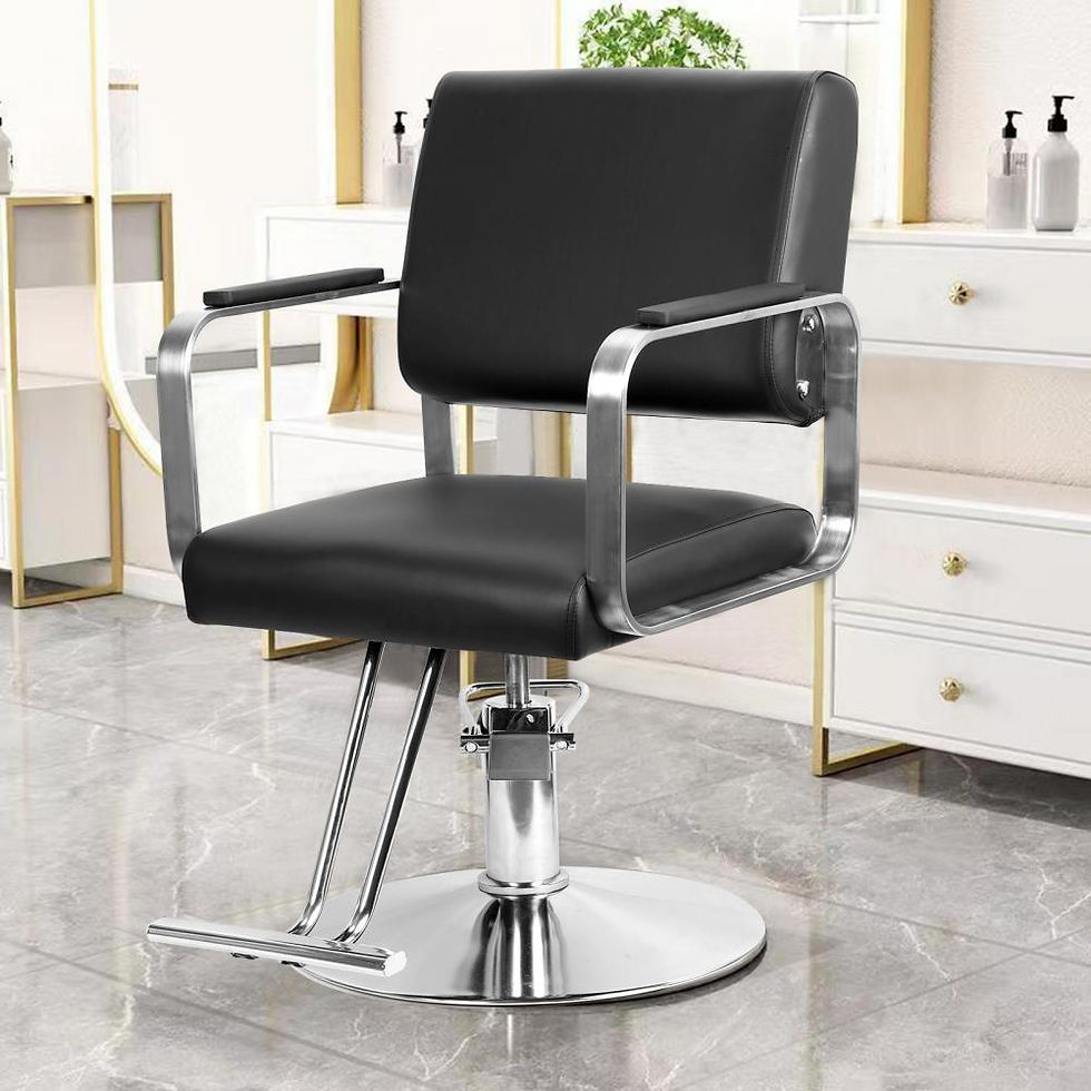 Thumbnail: Hydraulic Barber Chair, Salon Chair for Hair Stylist, Heavy Duty Styling Chair w