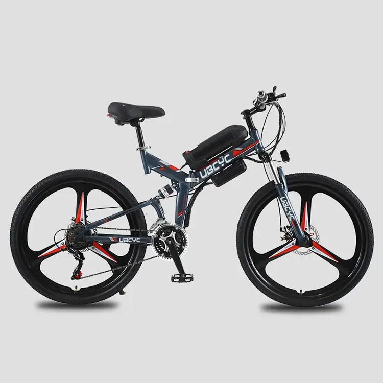 Thumbnail: Urban road electric bicycle adult leisure electric power-assisted scooter 26-inc