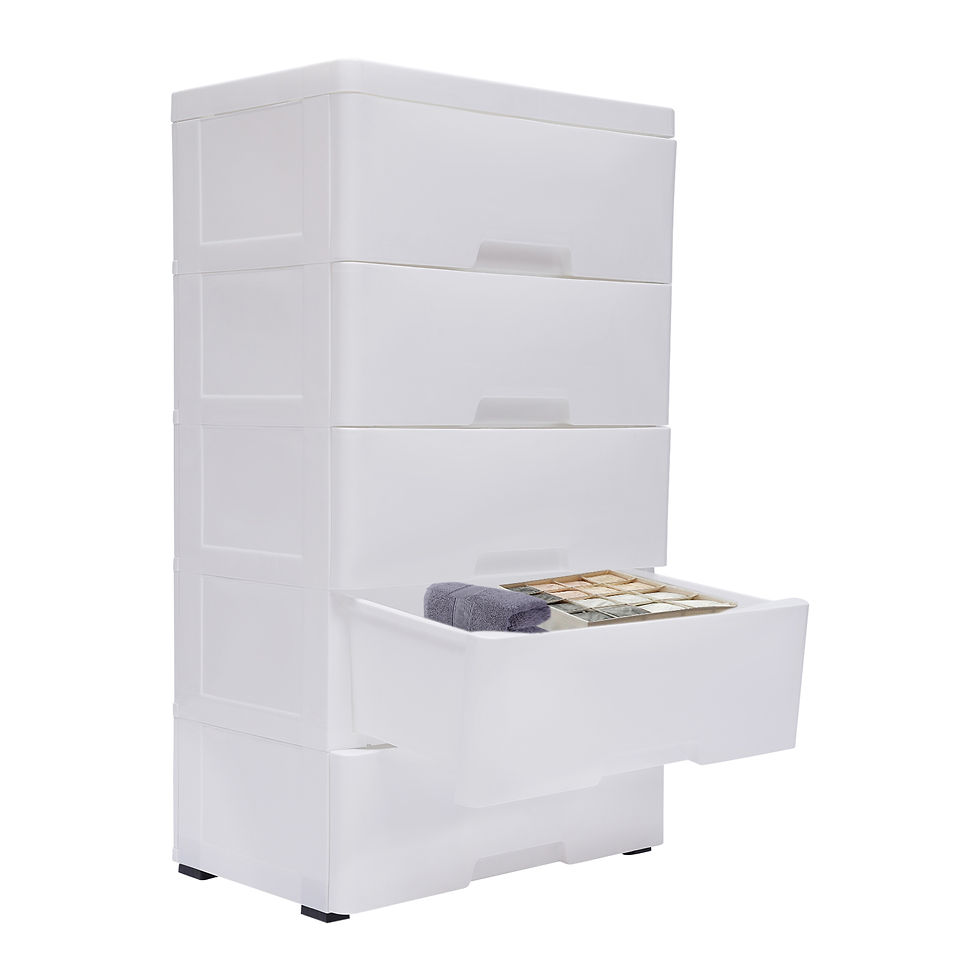 Thumbnail: 43.5x29x80cm Plastic Drawers Dresser Storage Cabinet Suitable for Bedrooms, Livi