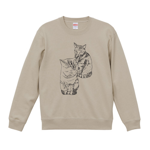 新品未使用リベーレのユニセックスデザインスウェットシャツ Brick bear robot print Sweatshirt ユニセックス 男女兼用