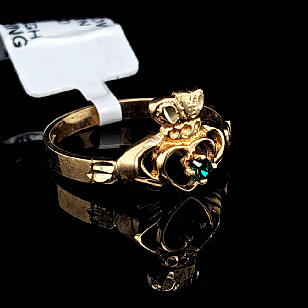 Thumbnail: GREEN HEART COLORSTONE RING