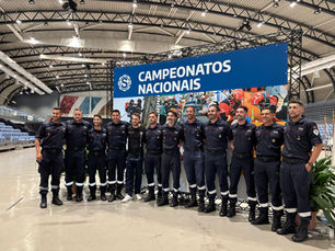 Pódio dos Campeonatos Nacionais 2026