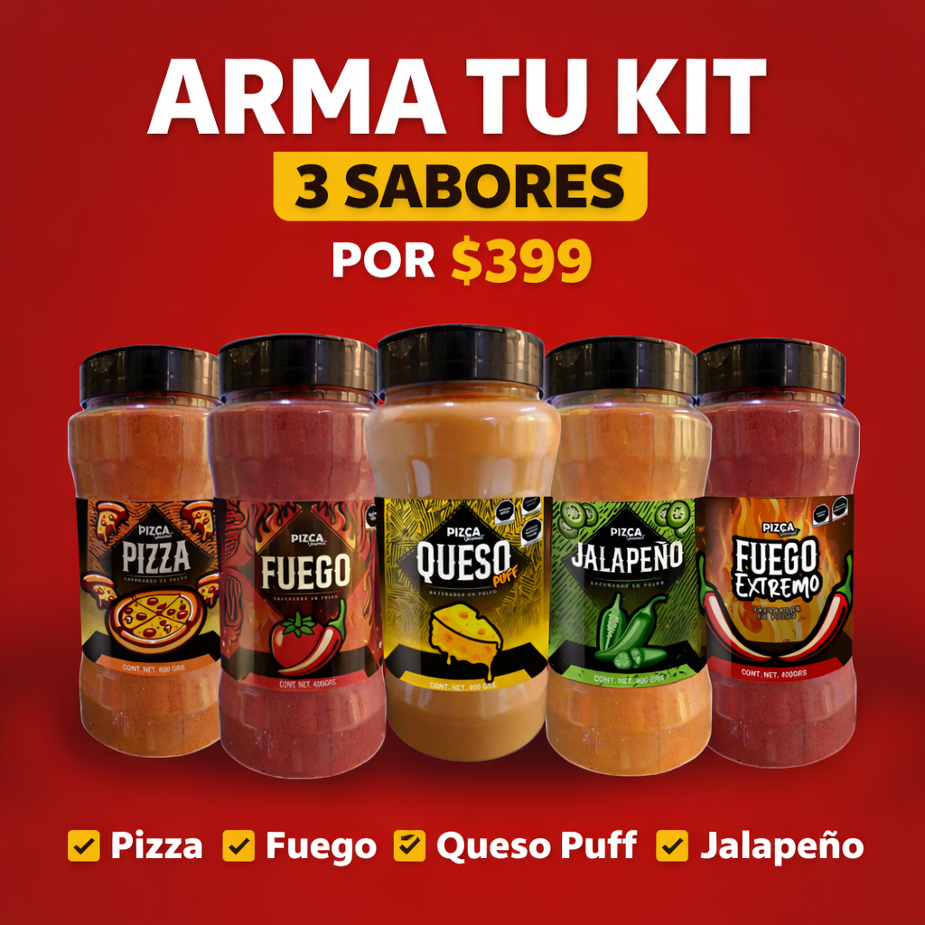 Arma tu Kit Pizca – 3 Sabores a Elegir