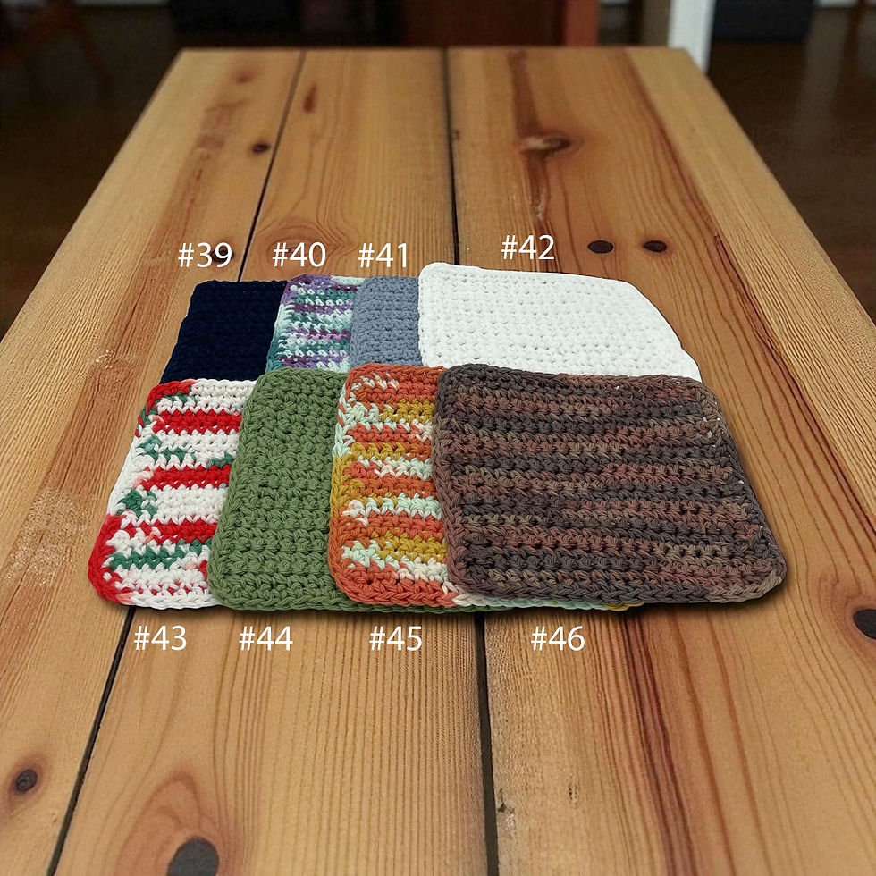 Thumbnail: Assortment of colorful square fabric swatches with numbers on wooden table.