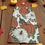 Thumbnail: Fall Handmade Hanging Dishtowel White and Orange Pumpkins White Towel
