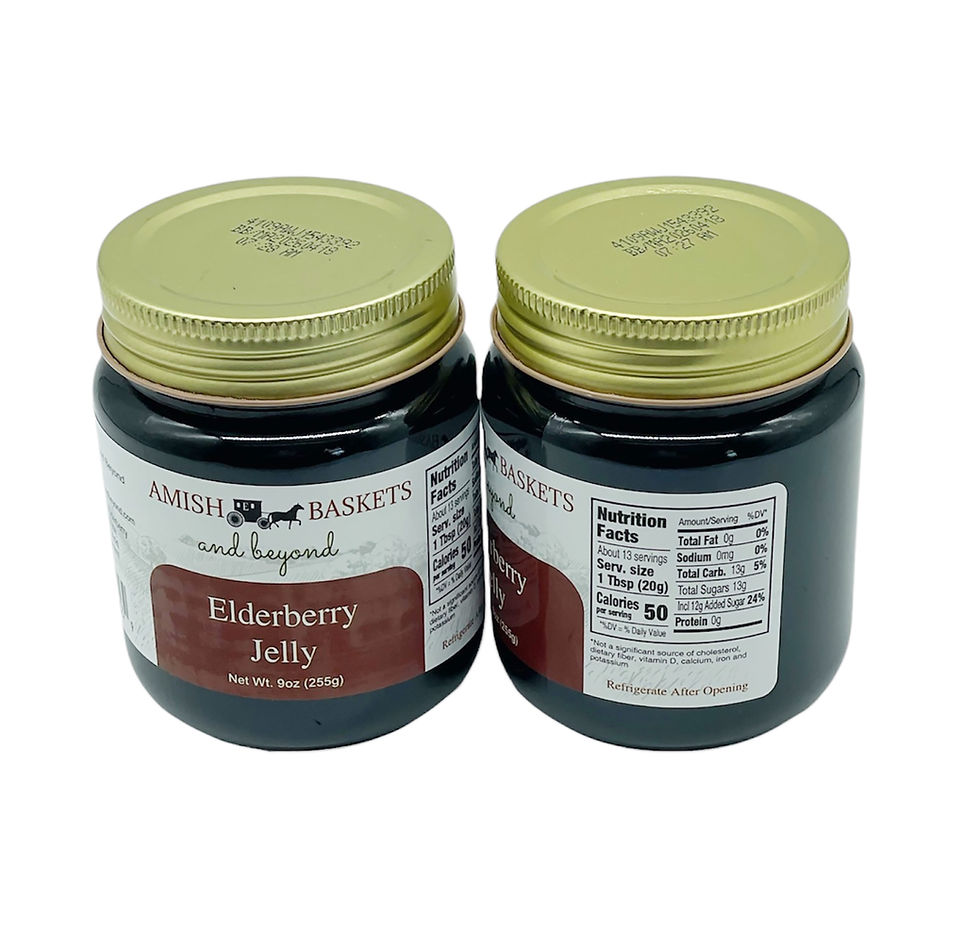 Thumbnail: Two jars of Elderberry Jelly