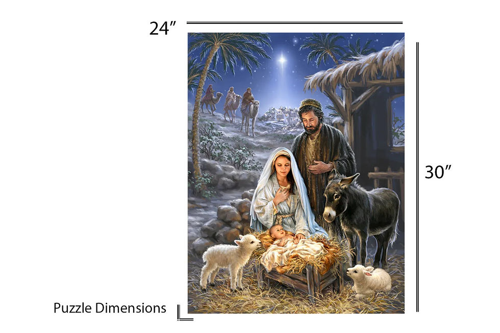 Thumbnail: Christmas Jigsaw Puzzle by Springbok  Savior is Born 1000 Piece USA Made