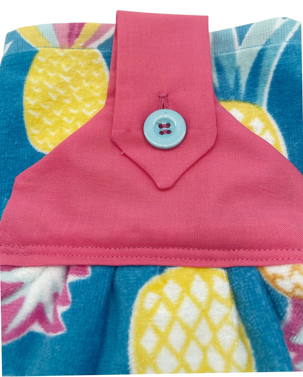 Thumbnail: Pineapple kitchen towel with button