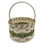 Thumbnail: Amish Made Small Easter Basket With Solid Oak Bottom and Handle