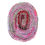 Thumbnail: Amish Knot Rug Cotton Fabric in Pink and Red Colored Crochet Pattern