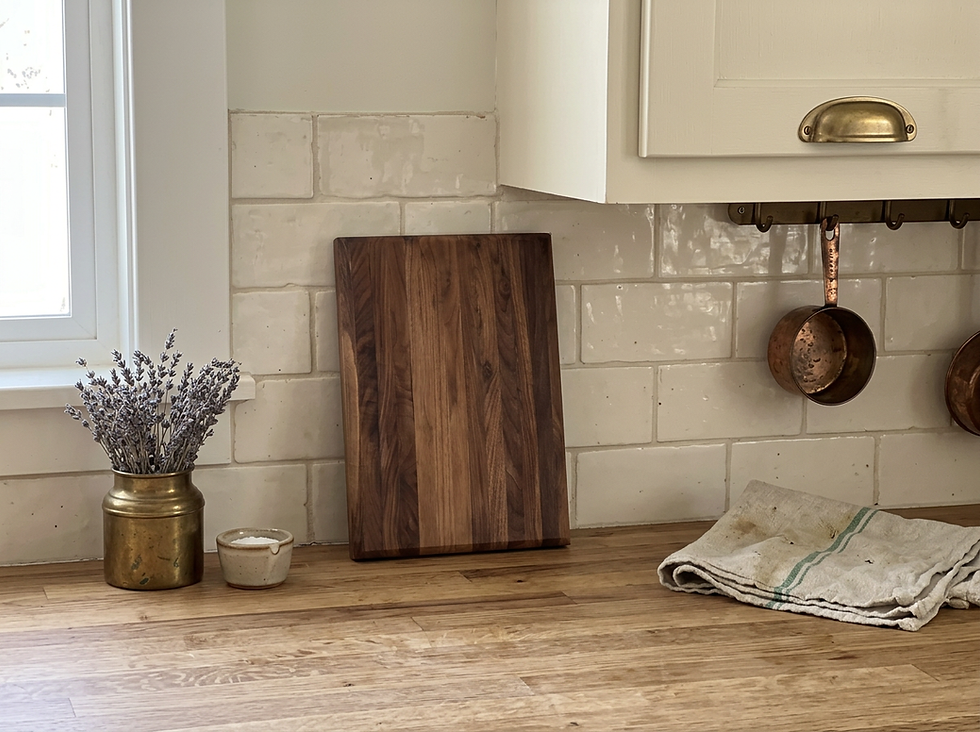Thumbnail: Amish Made Small Cutting Board Premium Natural Hardwood Butcher Block