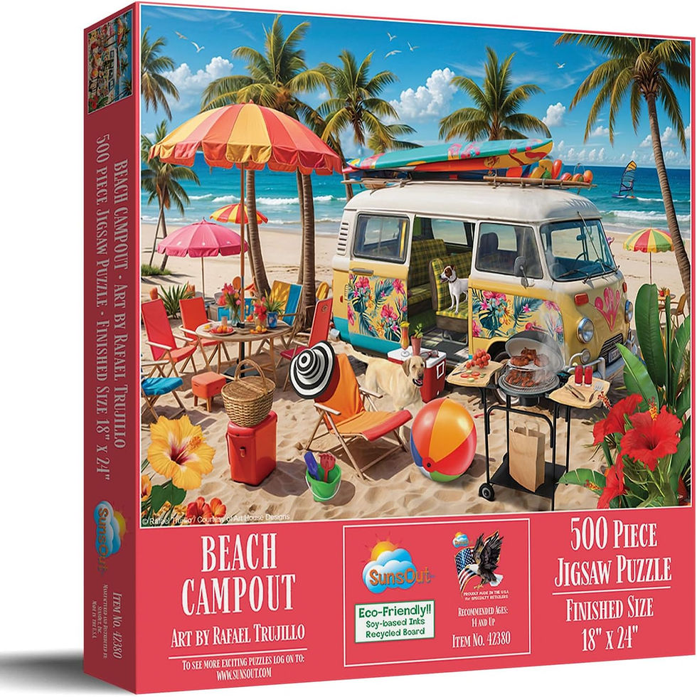 Thumbnail: Beach Campout 500-piece jigsaw puzzle