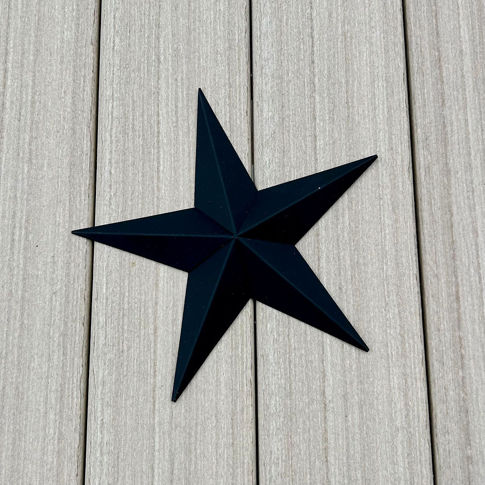 Thumbnail: Black metal barn star