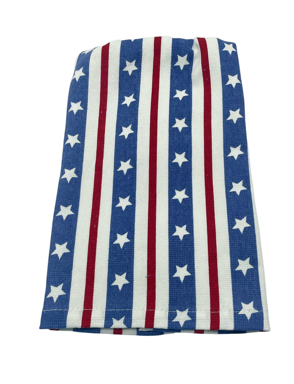 Thumbnail: Americana Dishtowel Red, White and Blue Stars and Stripes on Cotton Towel