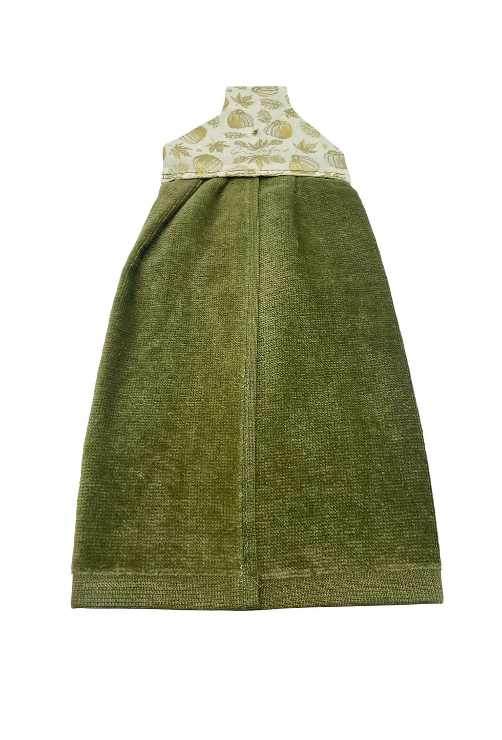 Thumbnail: Olive green hanging kitchen towel