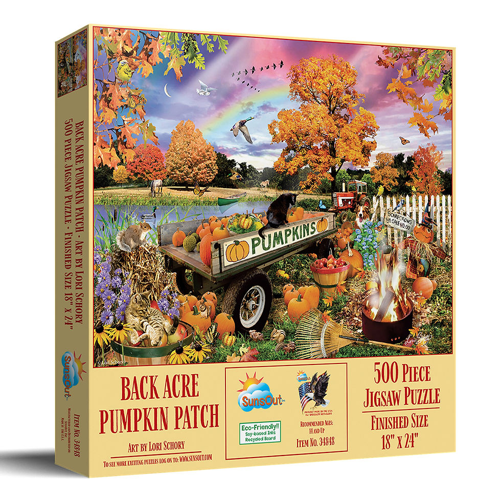 Thumbnail: Back Acre Pumpkin Patch 500-piece jigsaw puzzle box