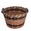 Thumbnail: Amish handcrafted basket with navy accents
