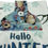 Thumbnail: Christmas Hanging Dishtowel "Hello Winter" Blue Snowman and Snowflakes
