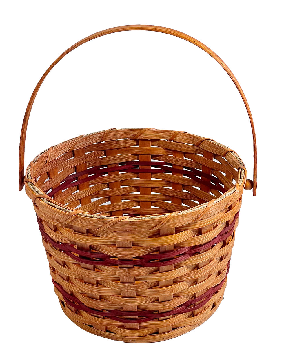 Thumbnail: Amish apple pail basket with handle
