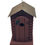 Thumbnail: Rustic red birdhouse, charming and whimsical design