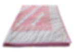 Thumbnail: Pink and white zigzag baby quilt