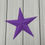 Thumbnail: Purple metal barn star wall decor