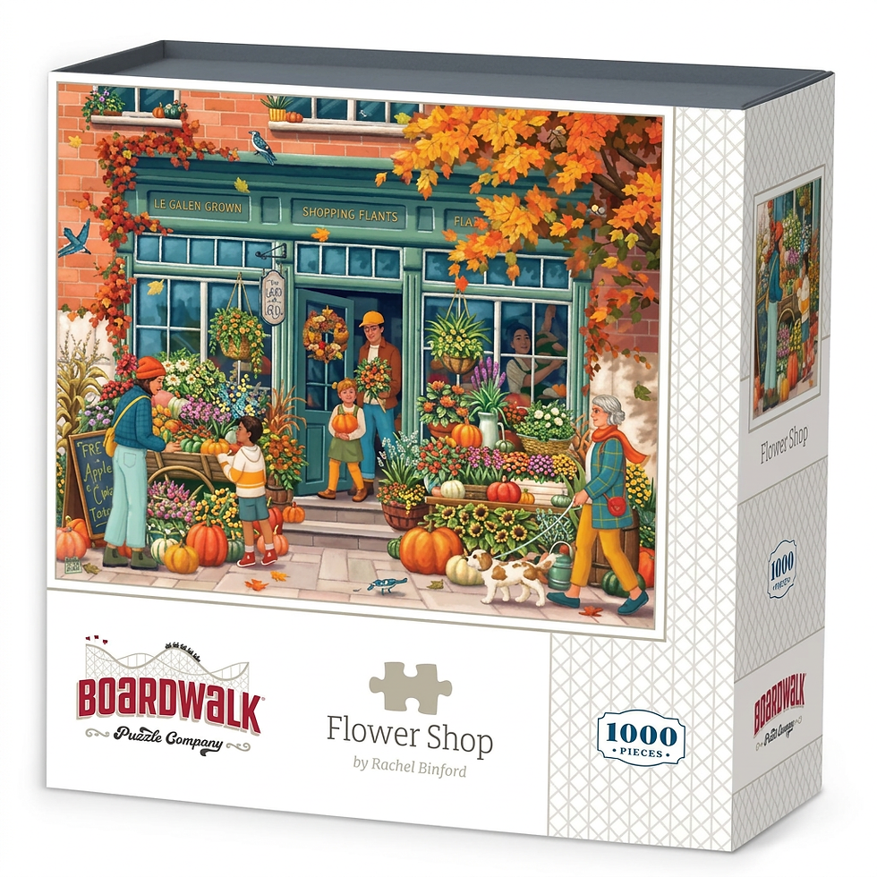 Thumbnail: Fall Jigsaw Puzzle Flower Shop 1000 pc by Boardwalk Made in USA