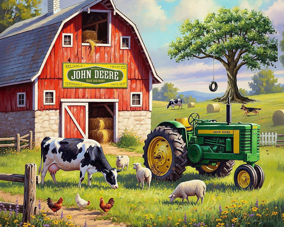 Thumbnail: Jigsaw Puzzle Country Morning by Springbok 500 Piece USA Made Eco-Friendly