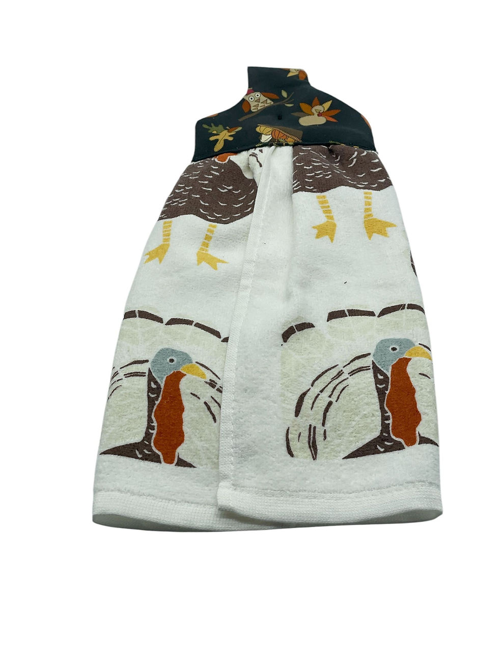 Thumbnail: Thanksgiving turkeys kitchen towel