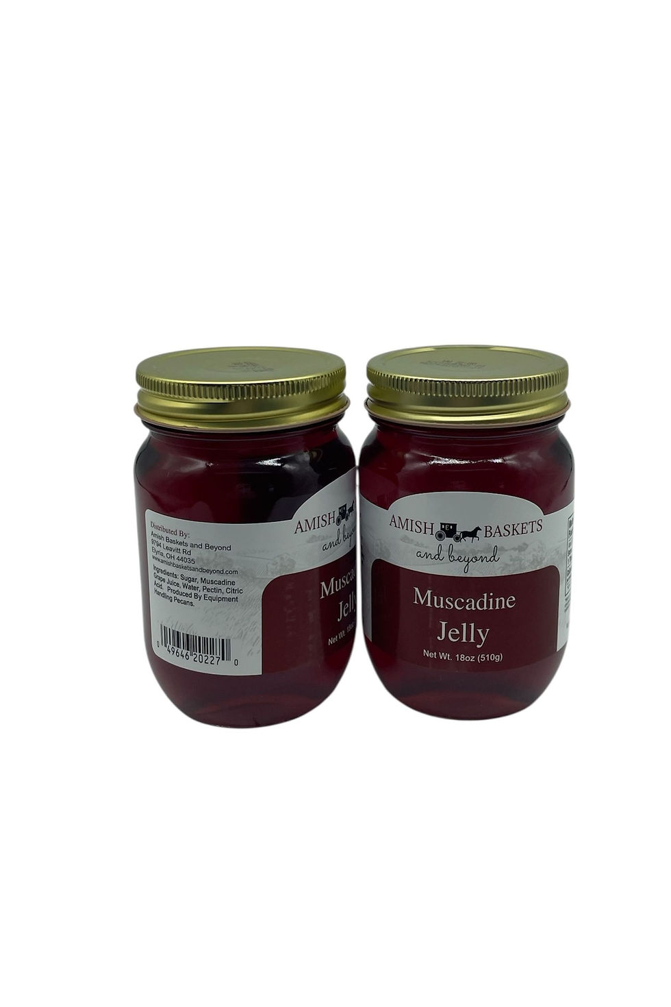 Thumbnail: Two jars of Red and Gold Mercantile's luscious Blackberry Jelly
