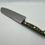 Thumbnail: Santoku Bumble bee. purple crazy finer bolster, yellow and black G-10 handle 