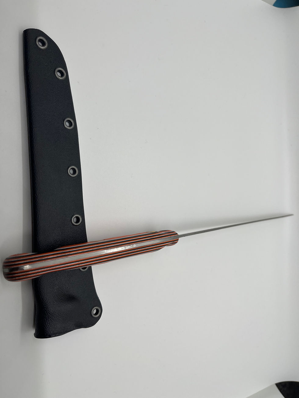 Thumbnail: CPM 154 Fillet knife, orange G10 handle Cutlery rivets