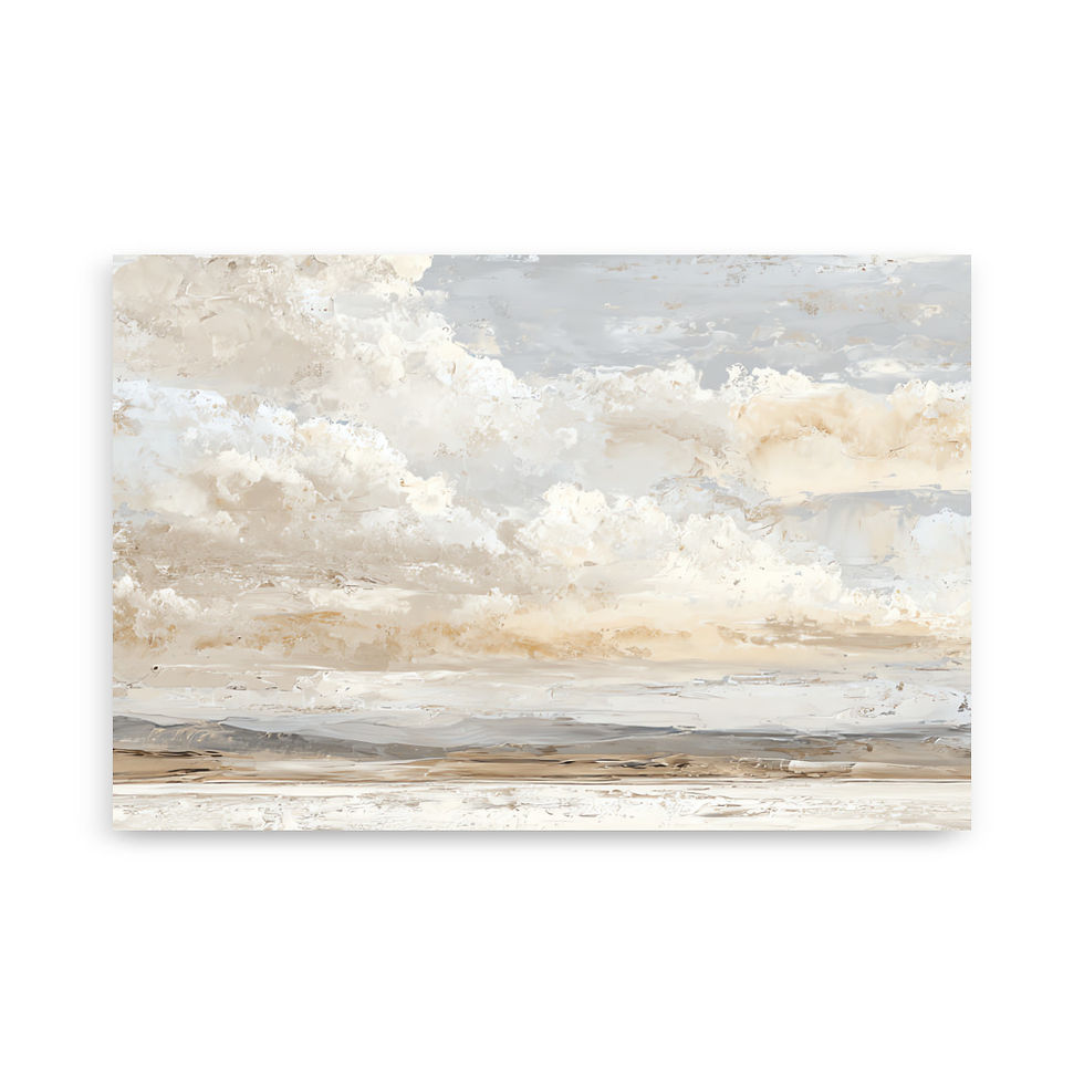 Miniature : Poster artistique vague et sable, décoration chambre ou bureau