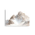 Miniature : Affiche paysage alpin blanc sur papier japonais qualité musée