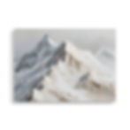 Miniature : Affiche paysage hivernal alpin sur papier japonais qualité musée