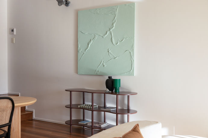 Sydney property staging living room, artwork and interior design