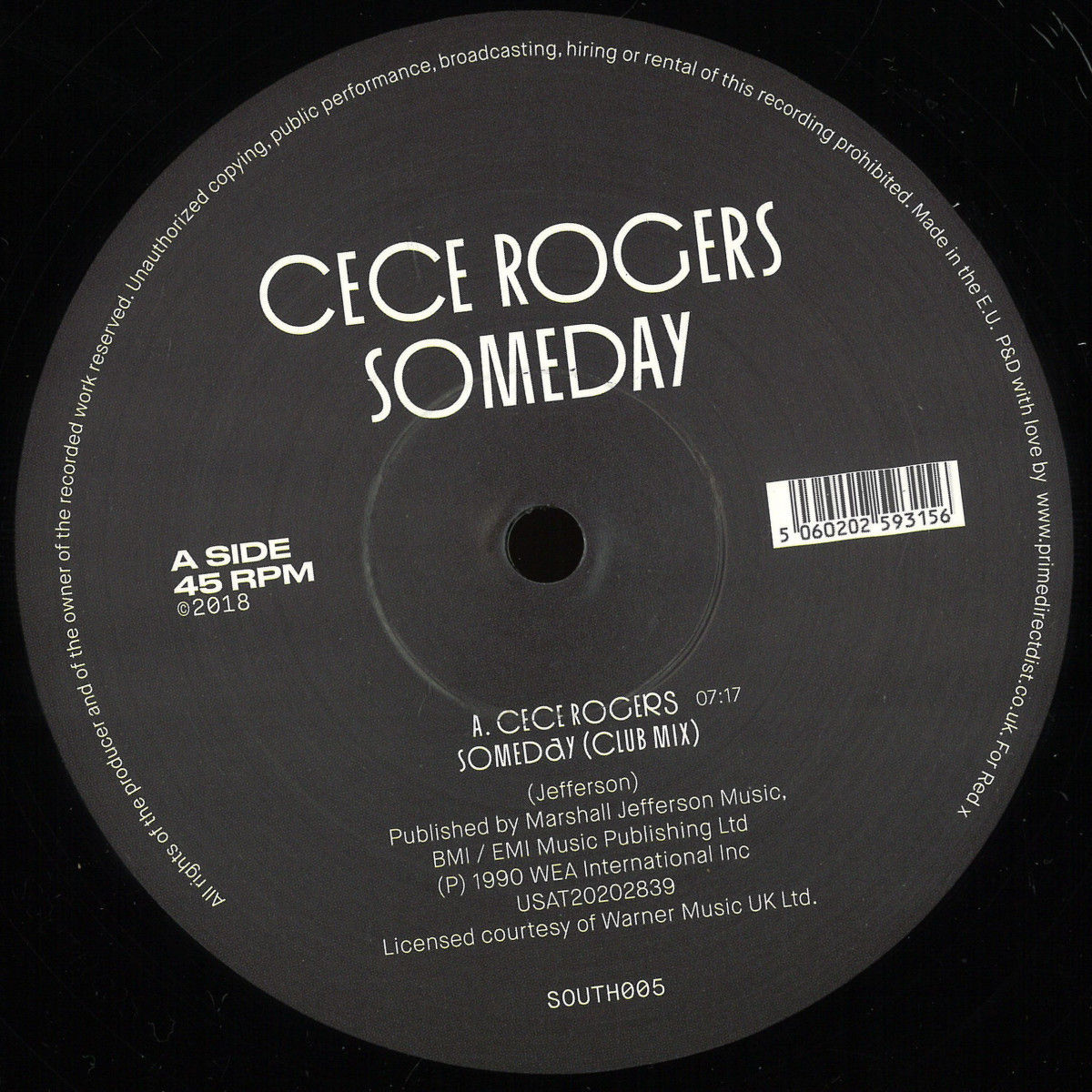 CE CE ROGERS - SOMEDAY (SOUTH005 )