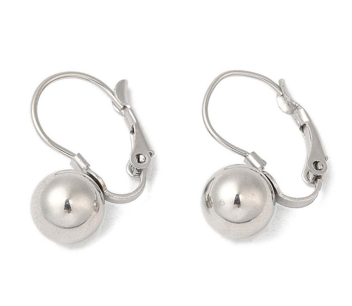 SILVER LEVEL BACK EARRINGS