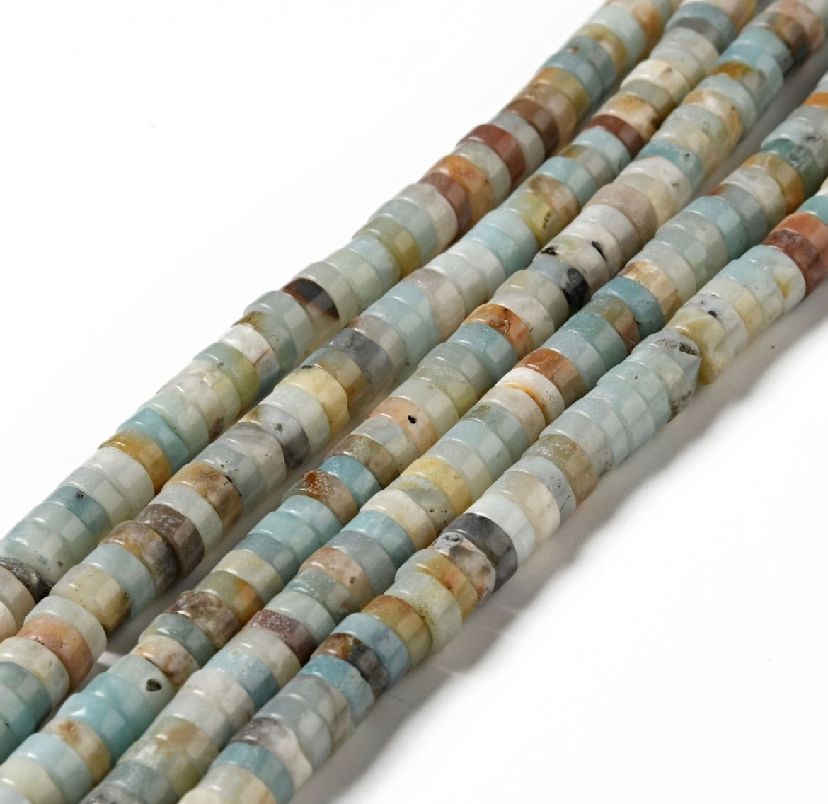 AMAZONITE HEISHI DISC STRAND
