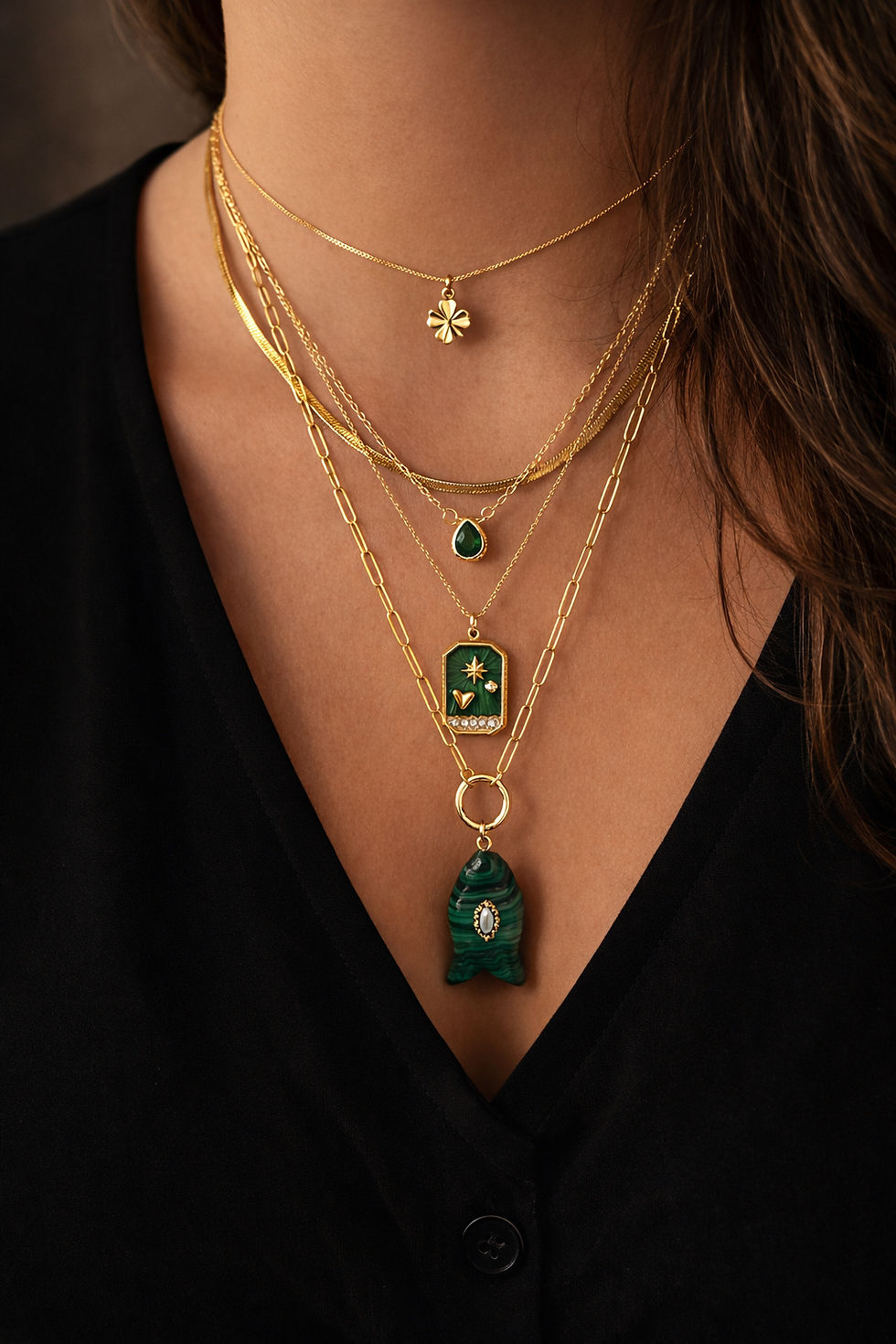Miniatura: Fish necklace 