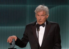 Old Hollywood glamour and a tearful Harrison Ford at Actor Awards