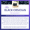 Thumbnail: Obsidian Beaded Bracelet 8mm Crystal (OBSB4)