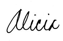 Alicia signature