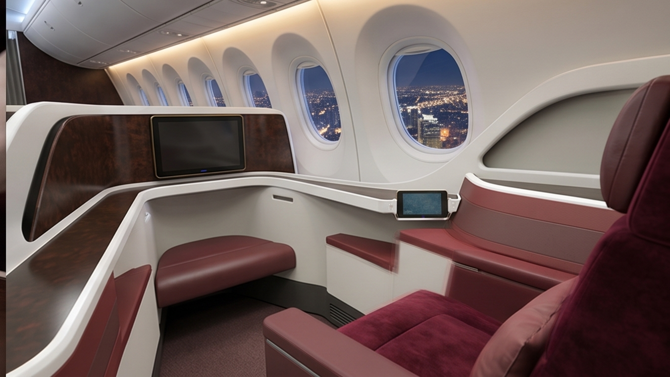 Aviation interior sketch