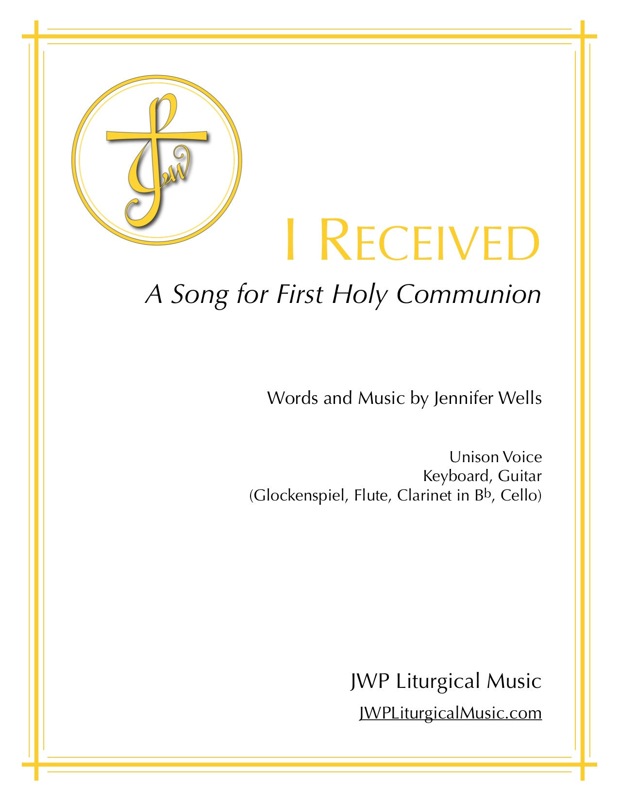 I Received - Instrumental Recording