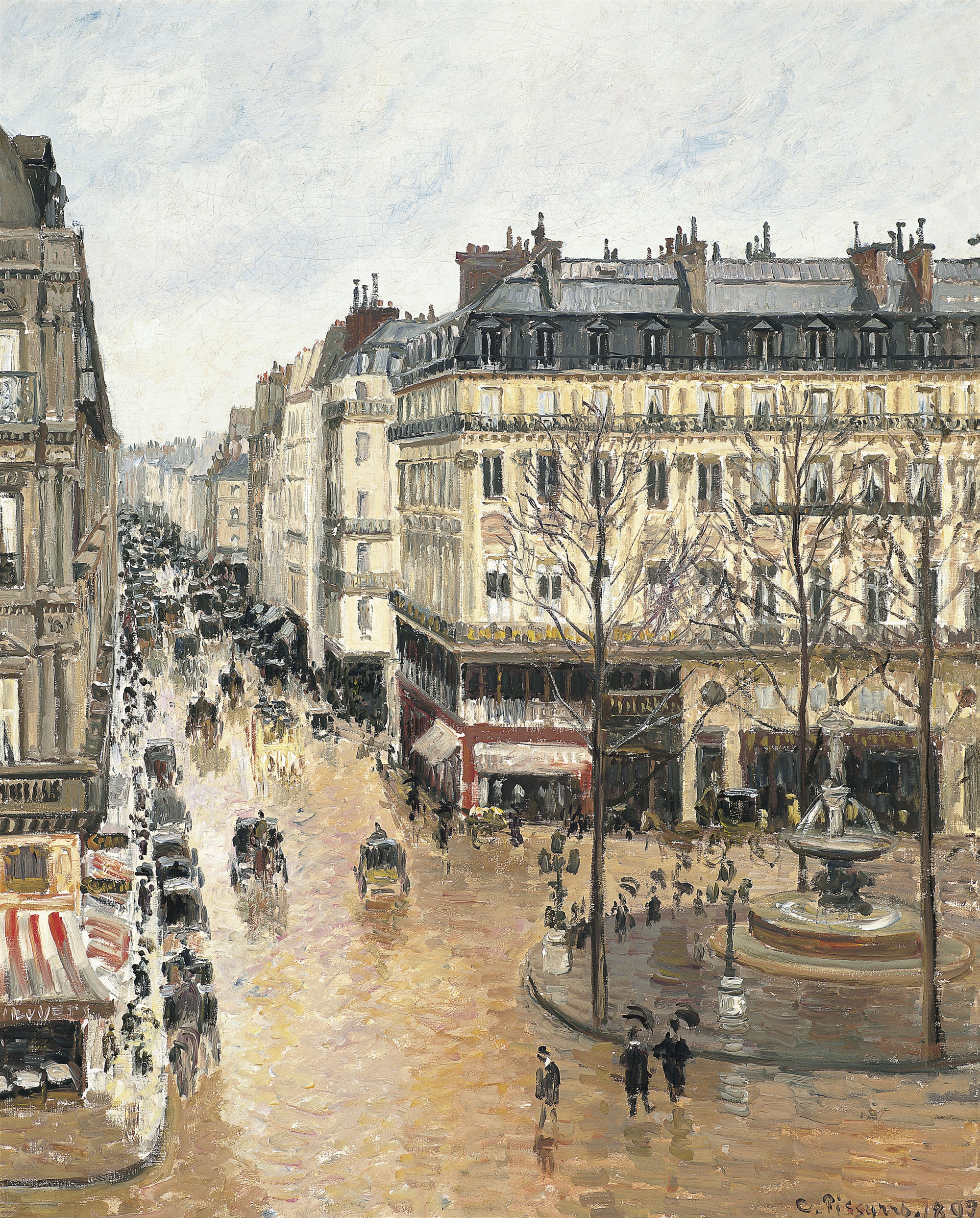 Rue Saint-Honoré por la tarde.