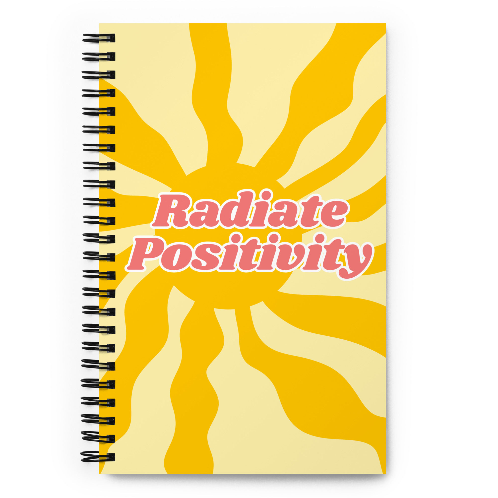 Radiate Positivity - Yellow | Spiral Notebook