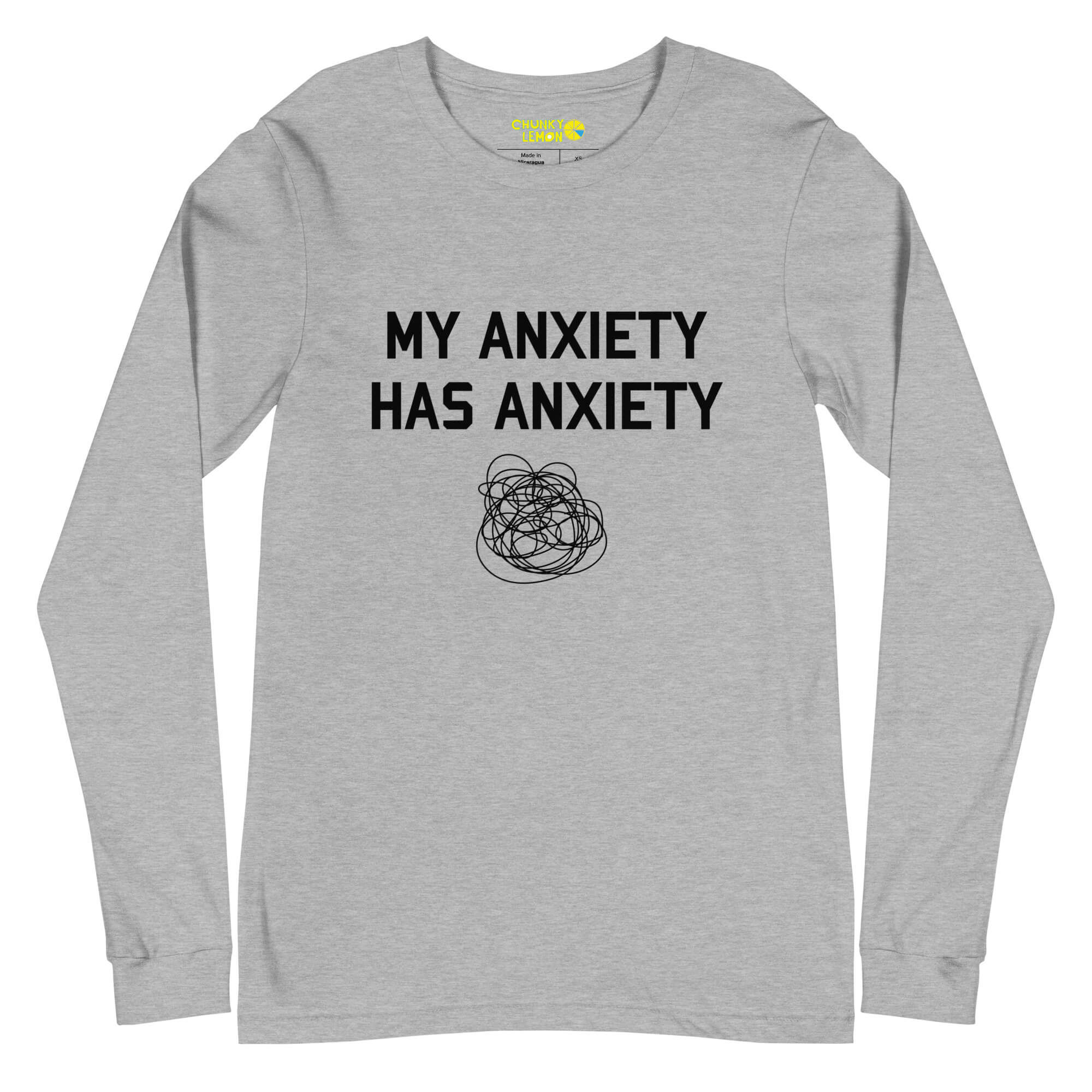 MY ANXIETY HAS ANXIETY | Bella + Canvas Unisex Long-Sleeve Tee